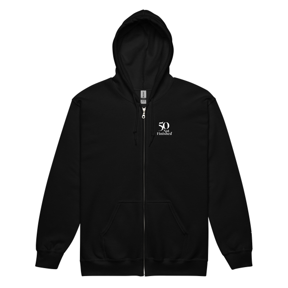 50 Not Finished Zip Hoodie